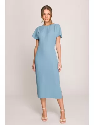 Rochie STYLOVE S398 ALBASTRU CERUL