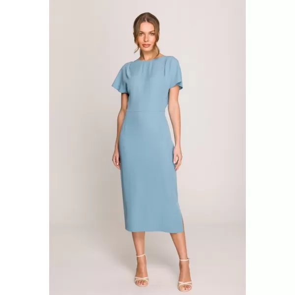  Rochie STYLOVE S398 ALBASTRU CERUL 