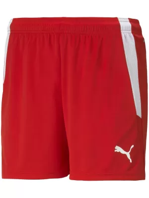 Pantaloni scurți pentru doamne PUMA TEAMLIGA SHORTS W 704936_01 PUMA RED/PUMA WHITE