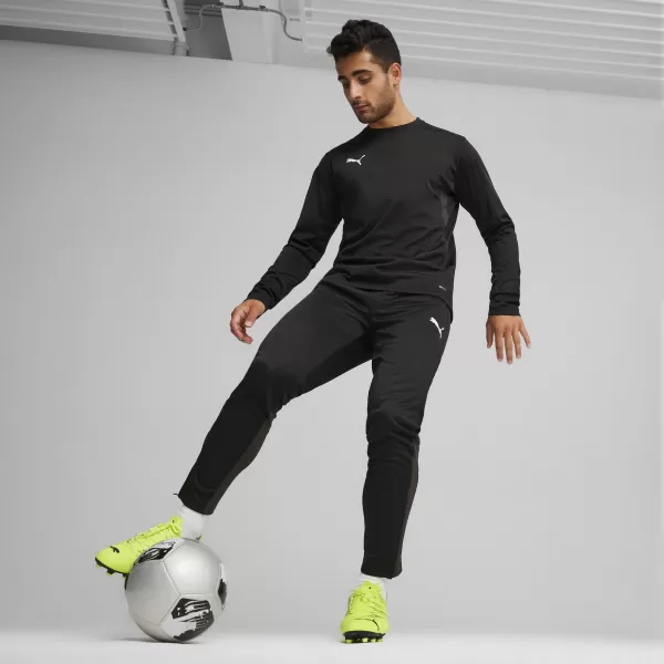  Panoul pentru bărbați PUMA TEAMGOAL TRAINING SWEAT 658649_03 PUMA NEGRU/ALB/GRI ÎNCHIS 