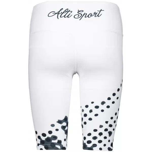  Jambiere pentru femei deasupra genunchilor premium ALTISPORT VOJ/ALW109LEG02 ALB -ȘI -BLACK 