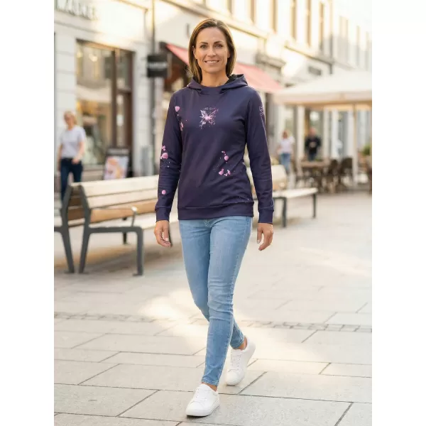  Premium cu hanorac funcțional pentru femei ALTISPORT VOJ/ALW077MI01 VIOLET ÎNCHIS/ROZ 