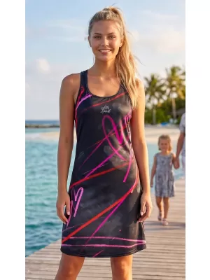 Premium rochie funcțională pentru femei ALTISPORT VOJ/ALW082SAT01 NEGRU
