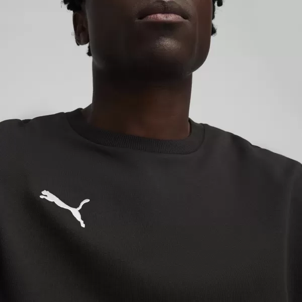  Panoul pentru bărbați PUMA TEAMGOAL CASUALS CREW NECK S 658592_03 PUMA BLACK/PUMA WHITE 