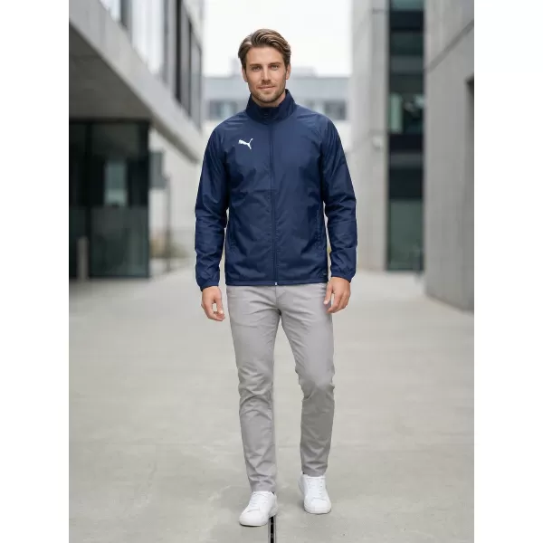 Jachetă bărbătească PUMA TEAMGOAL ALL WEATHER JACKET 659038_06 PUMA NAVY/PUMA WHITE 
