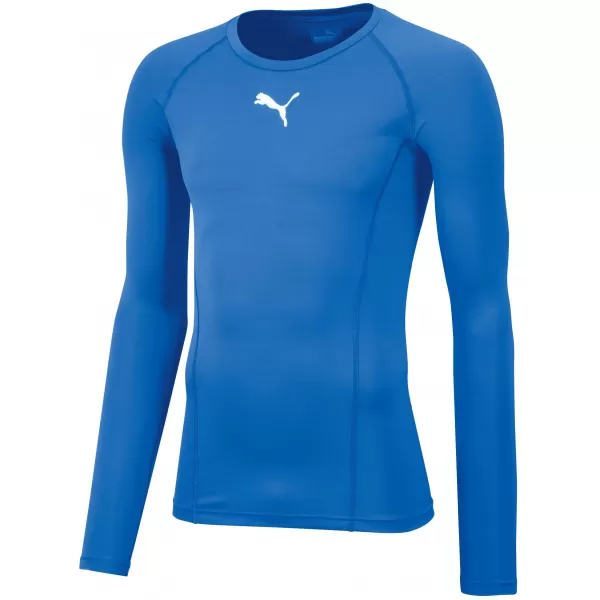 Cămașa funcțională a bărbaților PUMA LIGA BASELAYER TEE LS 655920_02 LIMONADĂ ALBASTRĂ ELECTRICĂ 