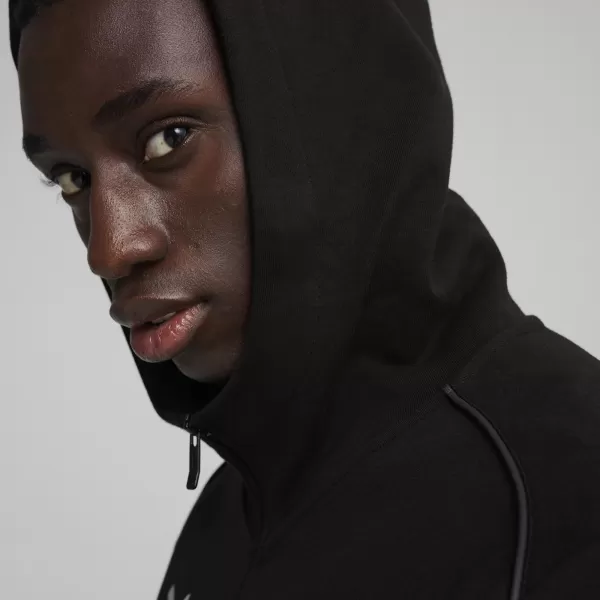  Hanorac pentru bărbați PUMA TEAMFINAL CASUALS HOODED JKT 658528_03 PUMA BLACK/PUMA SILVER 