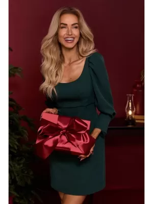 Rochie MOE M836 VERDE STICLA
