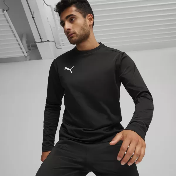  Panoul pentru bărbați PUMA TEAMGOAL TRAINING SWEAT 658649_03 PUMA NEGRU/ALB/GRI ÎNCHIS 