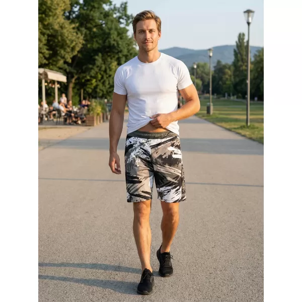  Premium pantaloni scurți funcționali pentru bărbați ALTISPORT VOJ/ALM014KRA01 NEGRU -GRAY 