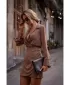 Rochie MOE M783 CIOCOLATĂ