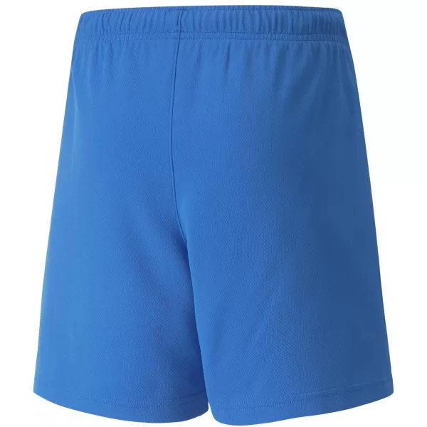  Pantaloni scurţi PUMA TEAMRISE SHORT JR 704943_02 LIMONADĂ ALBASTRĂ ELECTRICĂ/ALB 