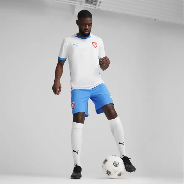  Jersey de fotbal PUMA FACR AWAY JERSEY REPLICA 774128_02 PUMA WHITE/IGNITE BLUE 