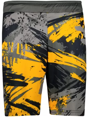 Premium pantaloni scurți funcționali pentru bărbați ALTISPORT VOJ/ALM014KRA01 NEGRU -YELLOW