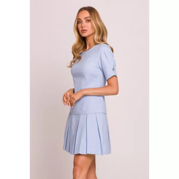  Rochie MOE M842 ALBASTRU DESCHIS 