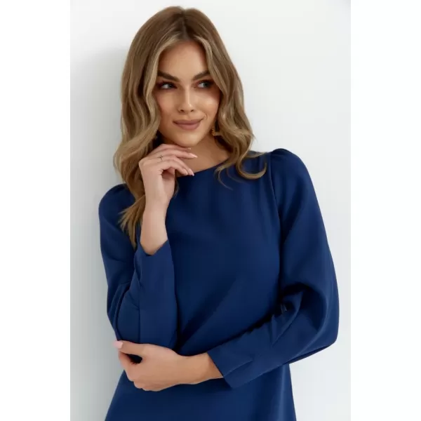  Rochie MAKOVER K148 ALBASTRU MARIN 