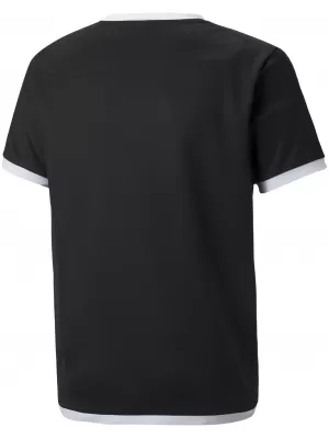 Jersey de fotbal pentru copii PUMA TEAMLIGA JERSEY JR 704925_03 PUMA BLACK/PUMA WHITE