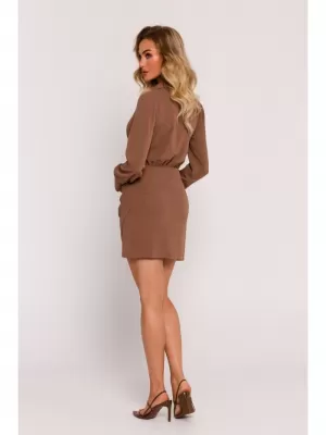 Rochie MOE M783 CIOCOLATĂ