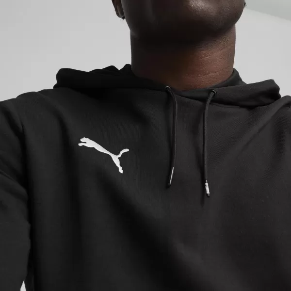  Panoul pentru bărbați PUMA TEAMGOAL CASUALS HOODY 658618_03 PUMA BLACK/PUMA WHITE 