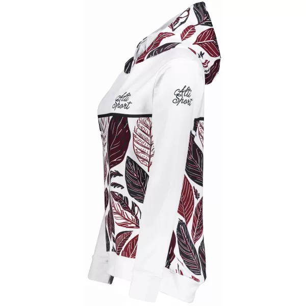  Premium cu hanorac funcțional pentru femei ALTISPORT VOJ/ALW061MI01 ALB/BURGUNDIA 