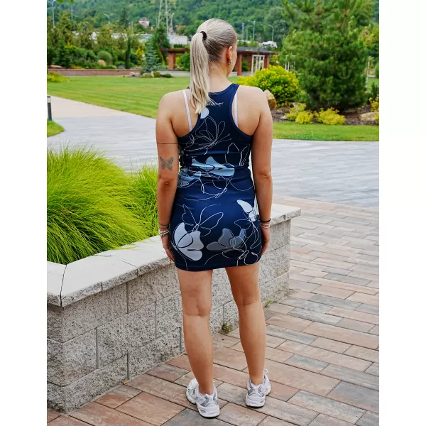  Premium rochie funcțională pentru femei ALTISPORT VOJ/ALW086SAT01 ALBASTRU ÎNCHIS 