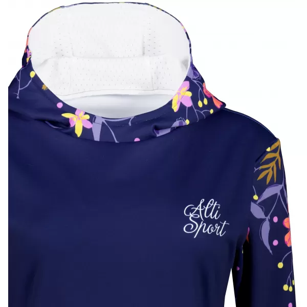  Premium cu hanorac funcțional pentru femei ALTISPORT VOJ/ALW063MI01 PURPURIU ÎNCHIS 