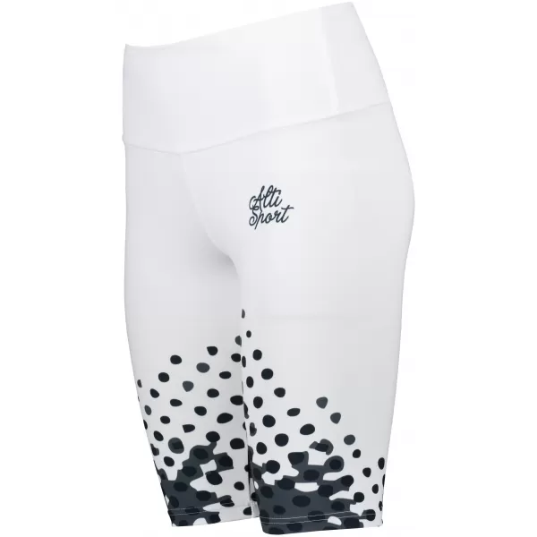  Jambiere pentru femei deasupra genunchilor premium ALTISPORT VOJ/ALW109LEG02 ALB -ȘI -BLACK 