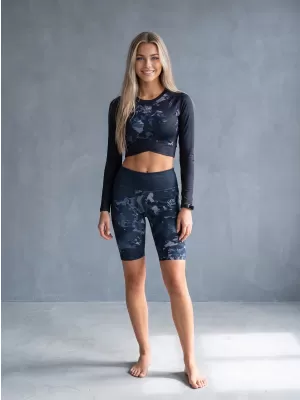 Jambiere pentru femei deasupra genunchilor premium ALTISPORT VOJ/ALW110LEG02 NEGRU