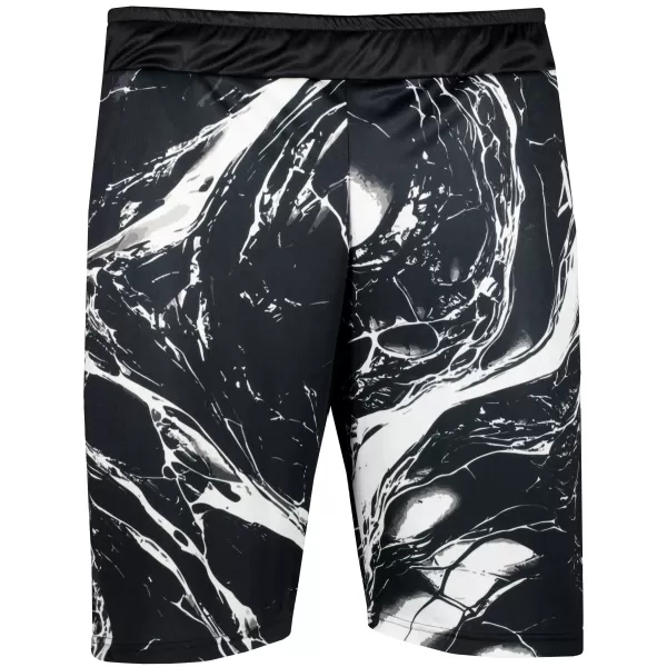  Premium pantaloni scurți funcționali pentru bărbați ALTISPORT VOJ/ALM071KRA01 ALB -NEGRU 