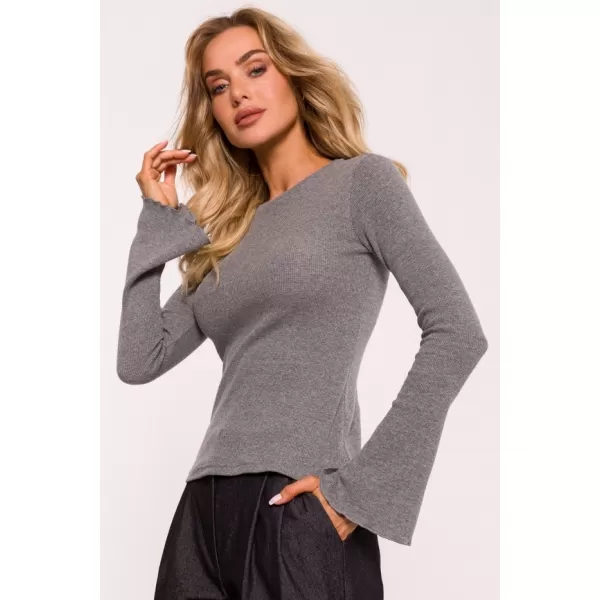  Tricou de damă MOE M806 MELANGE GRI 