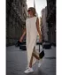 Rochie MOE M790 CREMĂ