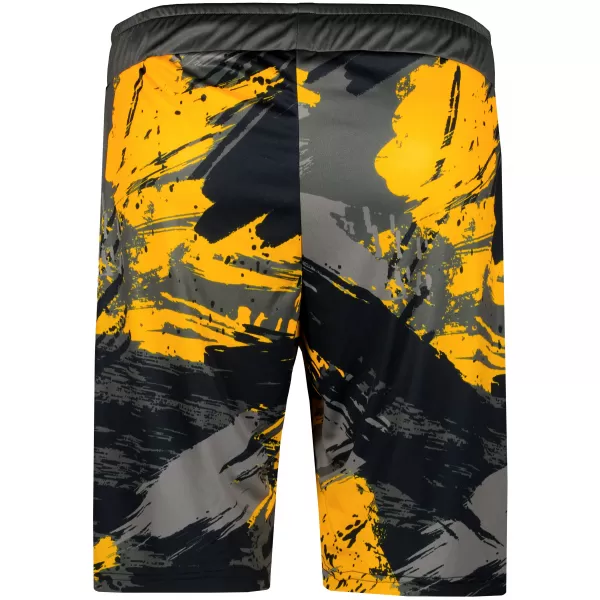  Premium pantaloni scurți funcționali pentru bărbați ALTISPORT VOJ/ALM014KRA01 NEGRU -YELLOW 