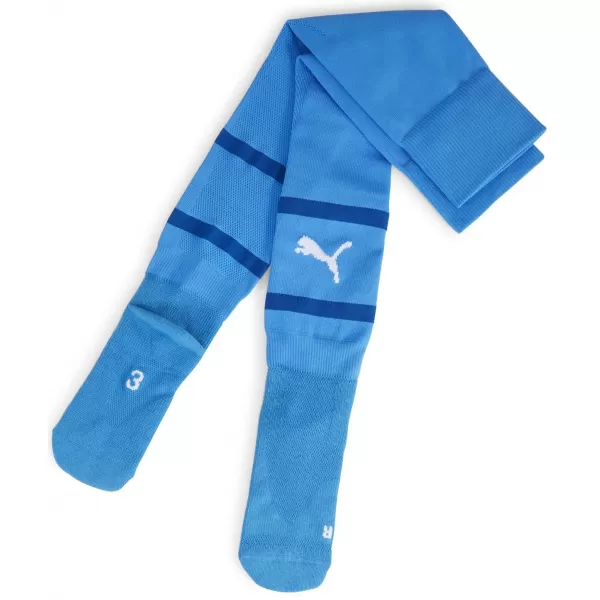  Șosete de fotbal PUMA TEAMFINAL SOCKS 705746_02 IGNITE BLUE/ IGNIȚI ALBASTRU/PUMA ALB 
