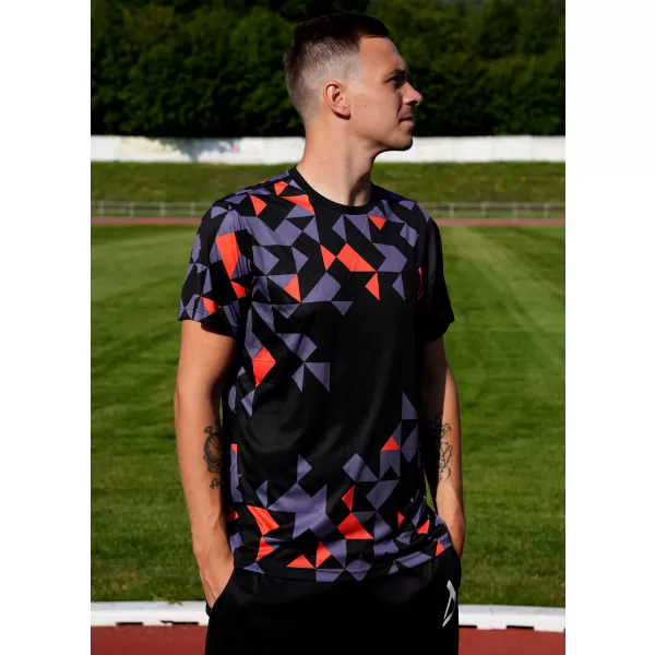 Premium funcțional pentru bărbați ALTISPORT VOJ/ALM108TR01 NEGRU -ORANGE 