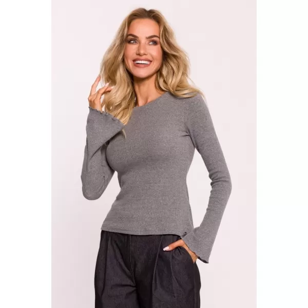  Tricou de damă MOE M806 MELANGE GRI 