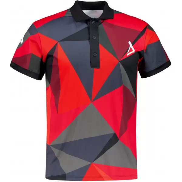  Tricou funcțional pentru bărbați cu guler premium ALTISPORT VOJ/ALM007TR05 ROŞU 