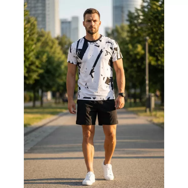  Premium funcțional pentru bărbați ALTISPORT VOJ/ALM079TR01 ALB -ȘI -BLACK 