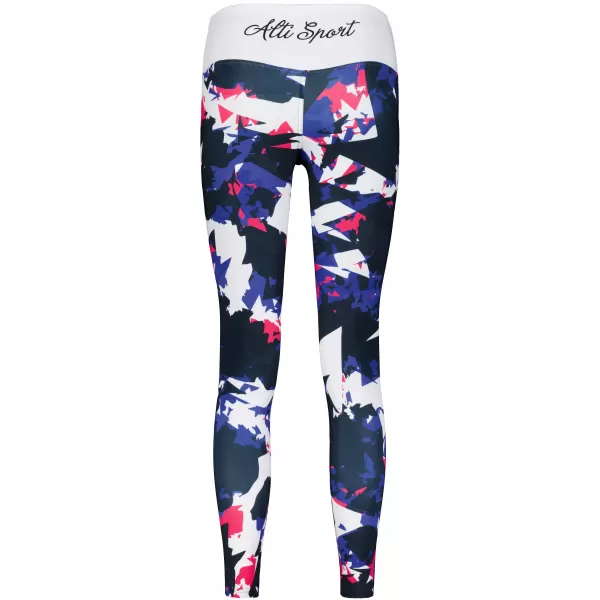  Premium pentru jambiere pentru femei ALTISPORT VOJ/ALW110LEG01 VIOLET -WHITE 