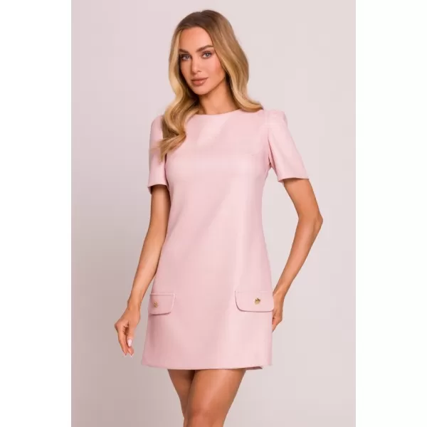  Rochie MOE M855 PIERSICĂ 