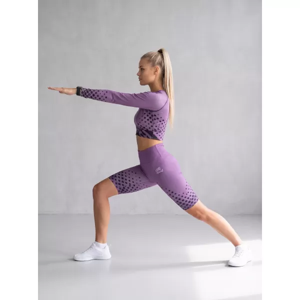  Jambiere pentru femei deasupra genunchilor premium ALTISPORT VOJ/ALW109LEG02 VIOLET 