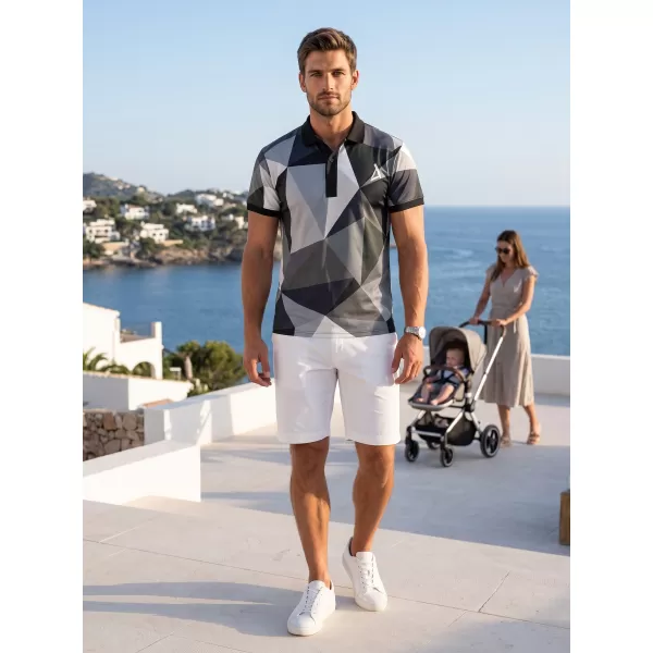  Tricou funcțional pentru bărbați cu guler premium ALTISPORT VOJ/ALM007TR05 GRI 