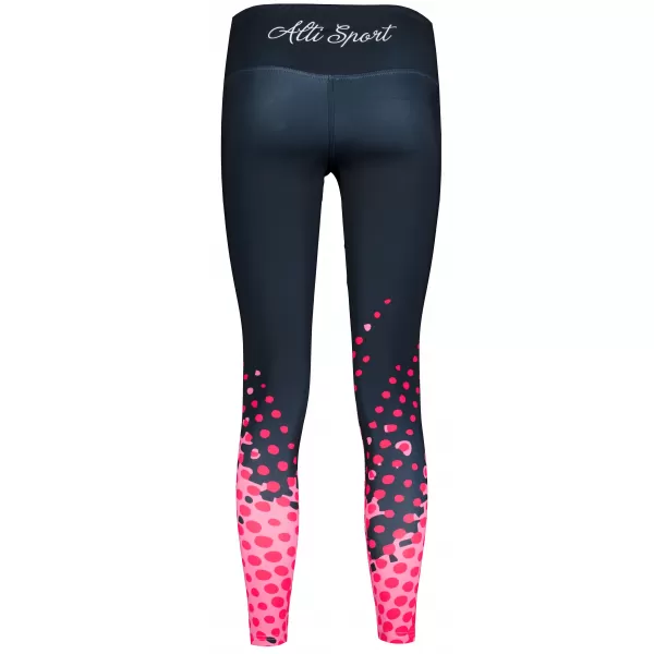  Premium pentru jambiere pentru femei ALTISPORT VOJ/ALW109LEG01 ROZ-NEGRU 