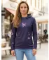 Premium cu hanorac funcțional pentru femei ALTISPORT VOJ/ALW077MI01 VIOLET ÎNCHIS/ROZ