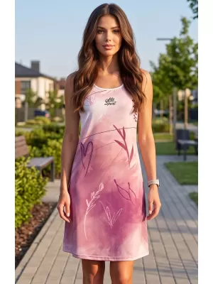 Premium rochie funcțională pentru femei ALTISPORT VOJ/ALW083SAT01 ALB -PINK