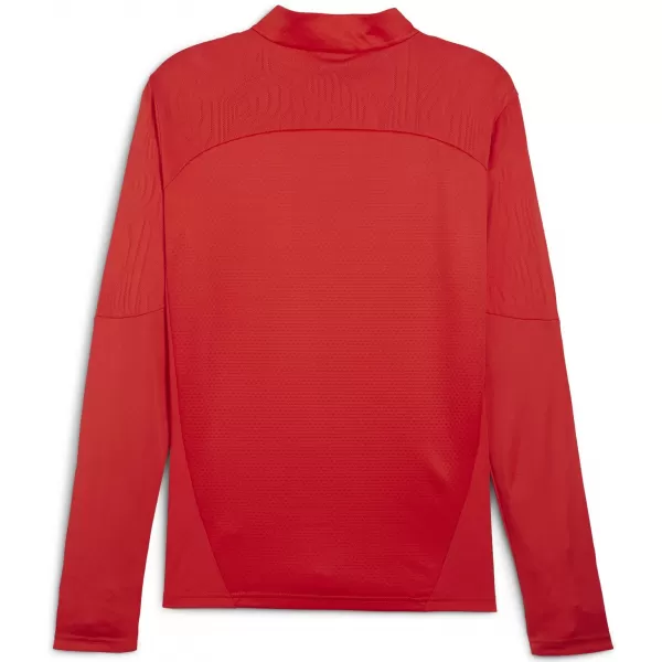  Tricou bărbătesc PUMA TEAMFINAL TRAINING 1/4 ZIP T 658551_01 PUMA RED/PUMA SILVER 