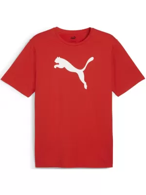 Jersey pentru bărbați PUMA TEAMRISE LOGO JERSEY COTTON 658705_01 PUMA RED/PUMA WHITE
