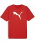 Tricou bărbătesc PUMA TEAMRISE LOGO JERSEY COTTON 658705_01 PUMA RED/PUMA WHITE