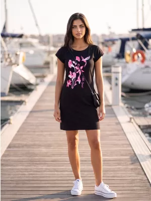 Rochie ALTISPORT ALW191178 NEGRU -PINK