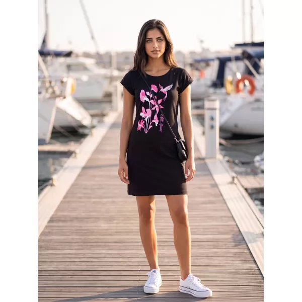  Rochie ALTISPORT ALW191178 NEGRU -PINK 