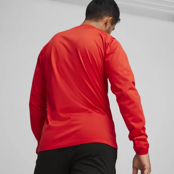  Panoul pentru bărbați PUMA TEAMGOAL TRAINING SWEAT 658649_01 PUMA RED/PUMA WHITE/RED FAST 